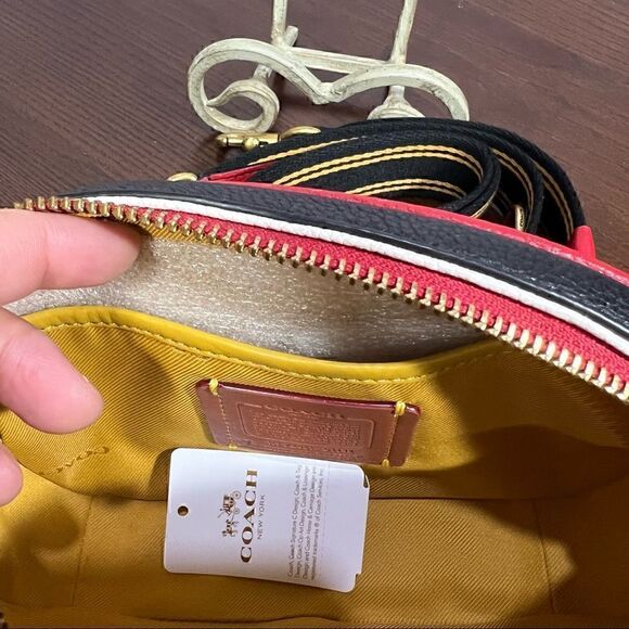 COACH Disney Mickey Mouse X Keith Haring Badge Camera Crossbody Collectors item - Picture 10 of 11